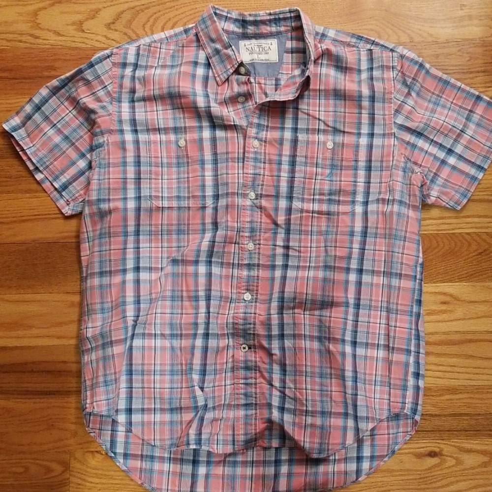 Nautica Short Sleeve Button Up